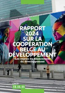 Couverture du rapport du CNCD sur l'aide au développement 2024